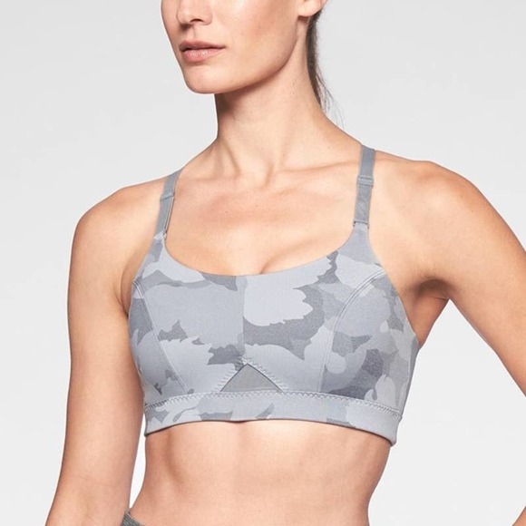 Athleta Other - Athleta All In Camo Print Bra Grey Sz Lg